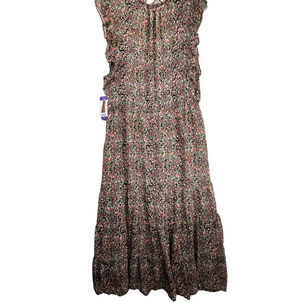 NWT BB Dakota Steve Madden Black Ditsy Dress, size XXL - Picture 1 of 10